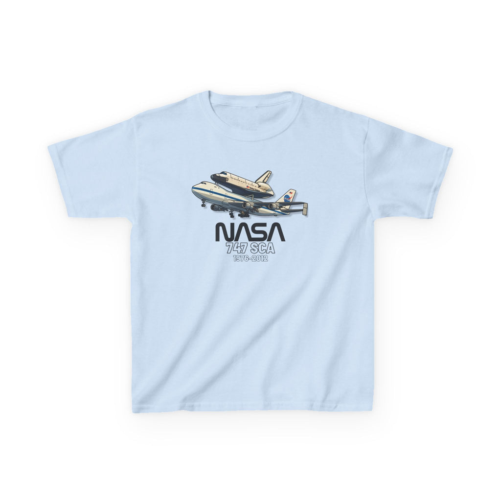 Kids Airplane T-Shirt - NASA Space Shuttle 747 SCA
