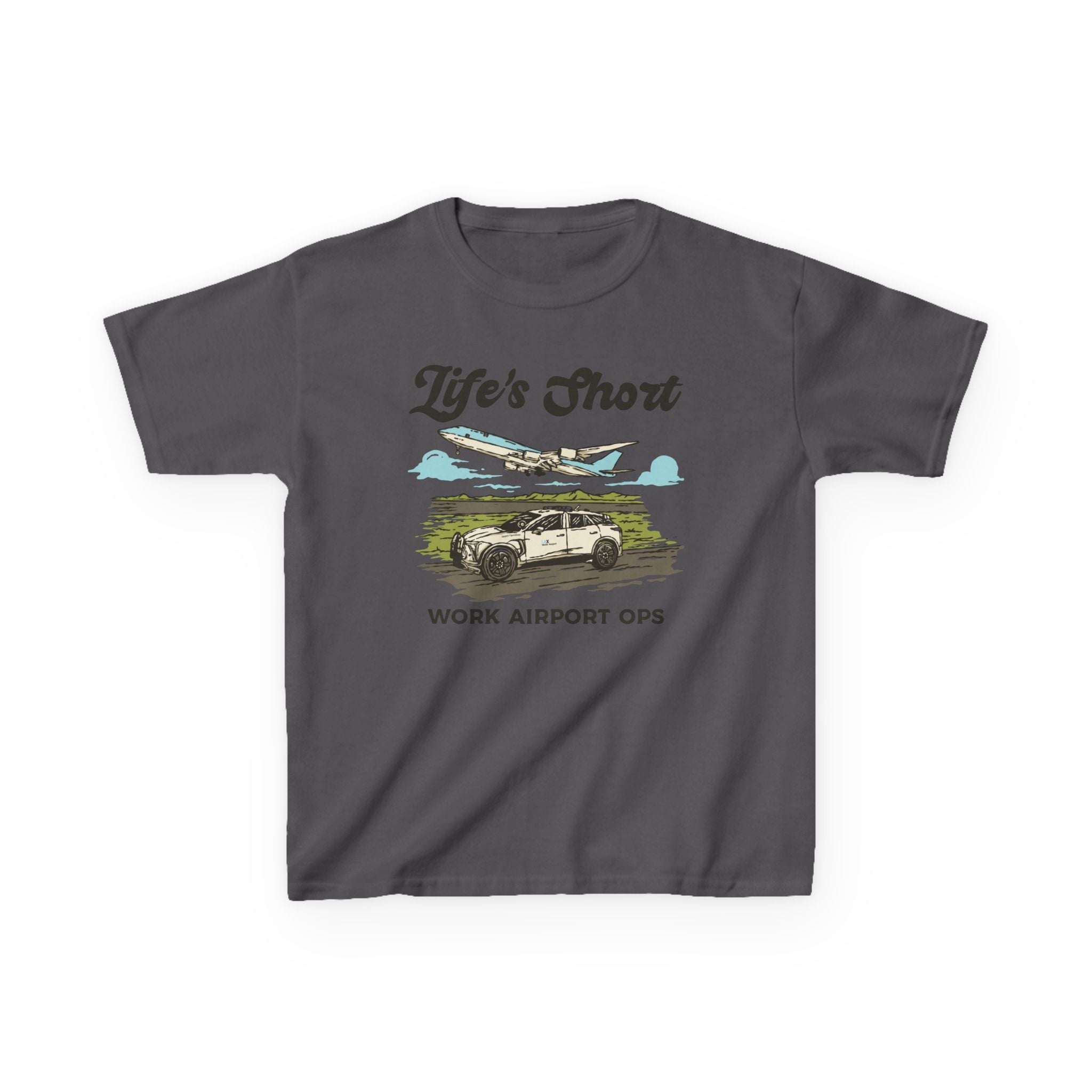 Kids Airplane T-Shirt - Work Airport Ops