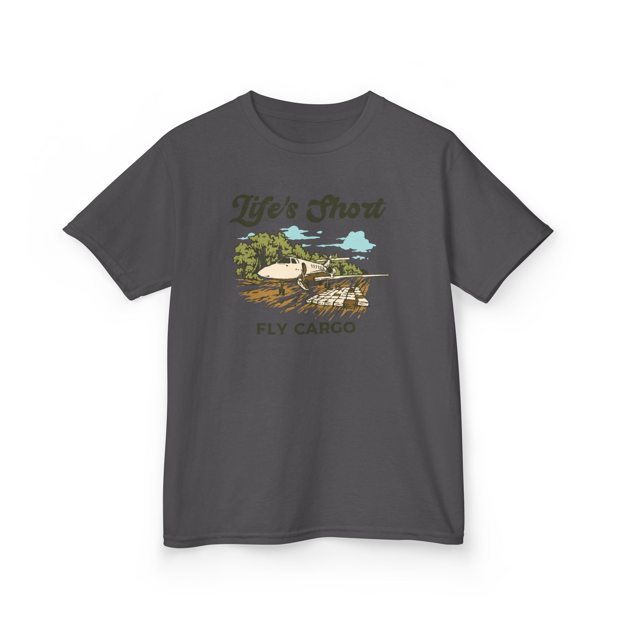 Kids Airplane T-Shirt - Fly Cargo