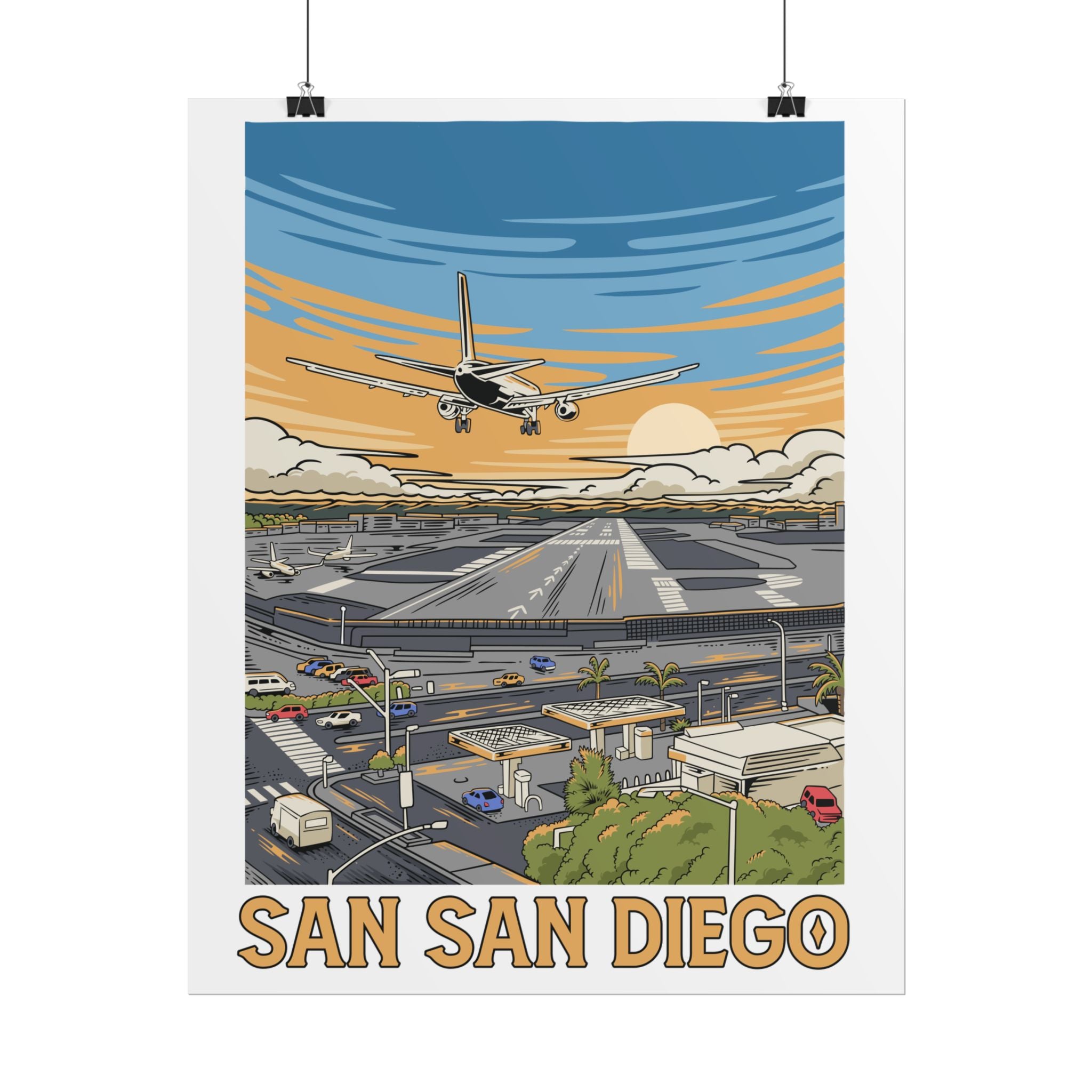 Rolled Poster - SAN San Diego Intl.