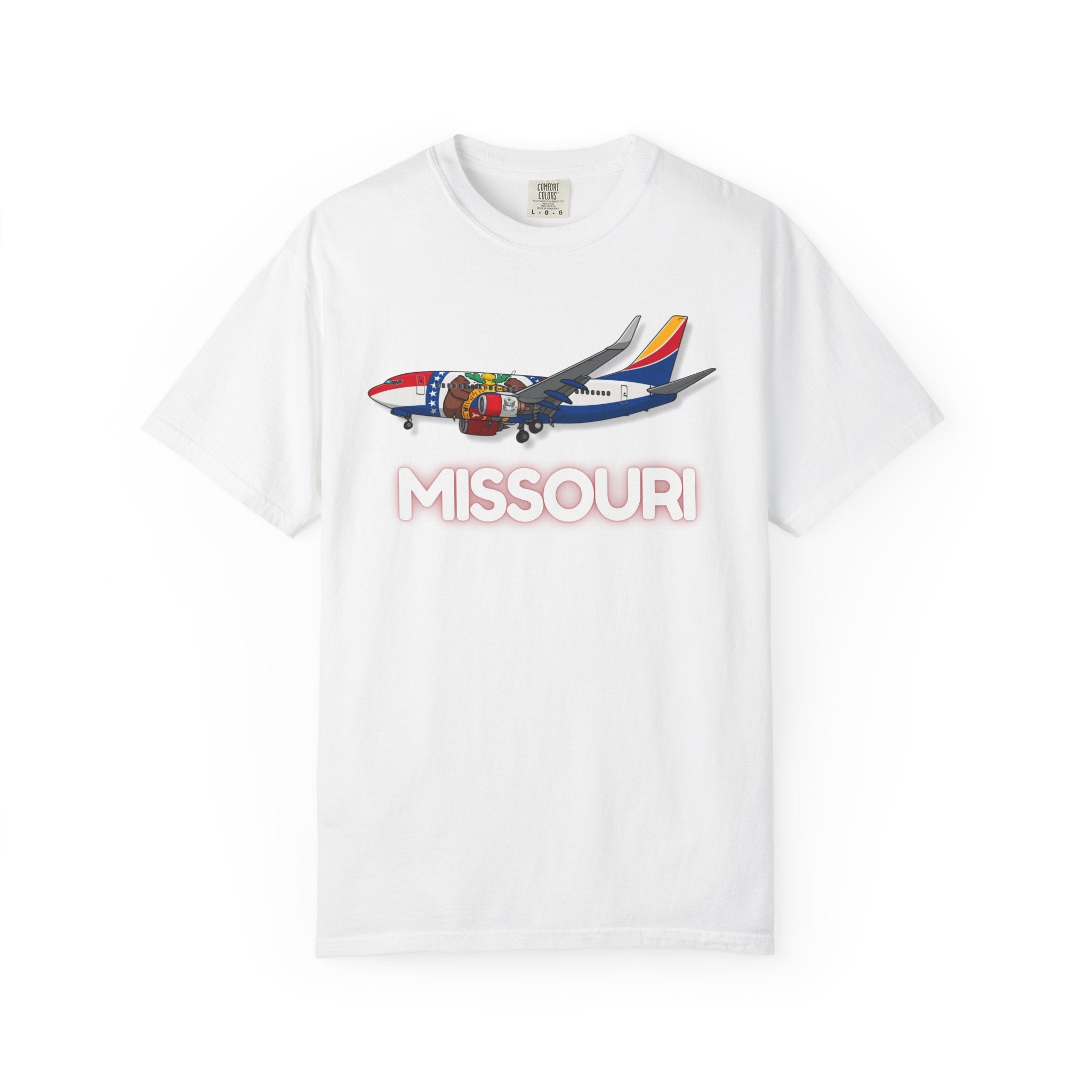 The MISSOURI | State Flag | 737 Plane T-Shirt