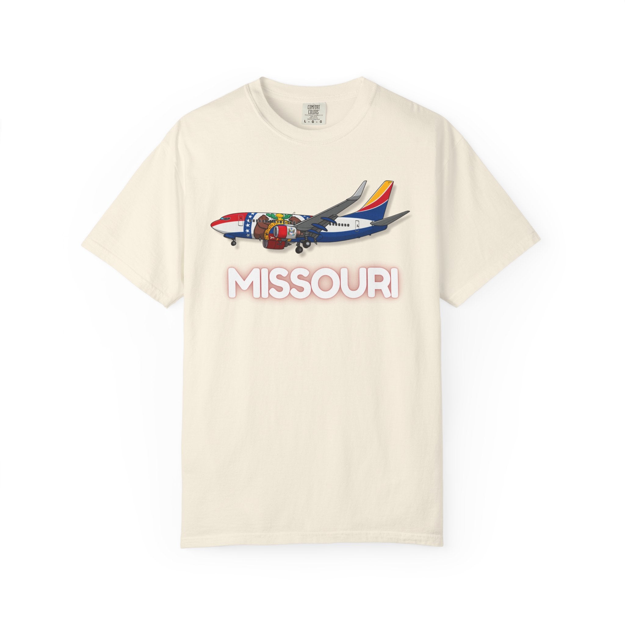 The MISSOURI | State Flag | 737 Plane T-Shirt