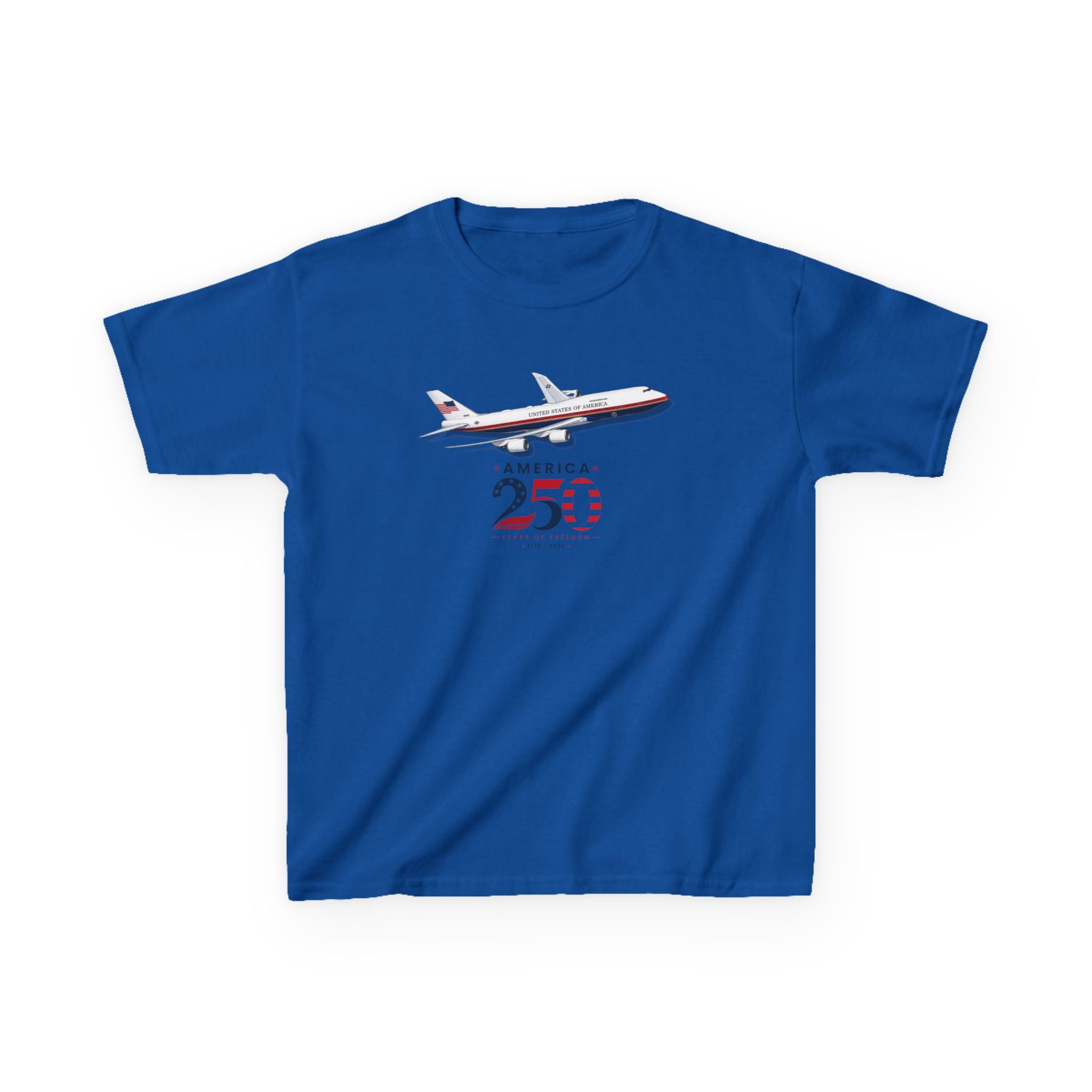 Kids Airplane T-Shirt - AF1 America 250