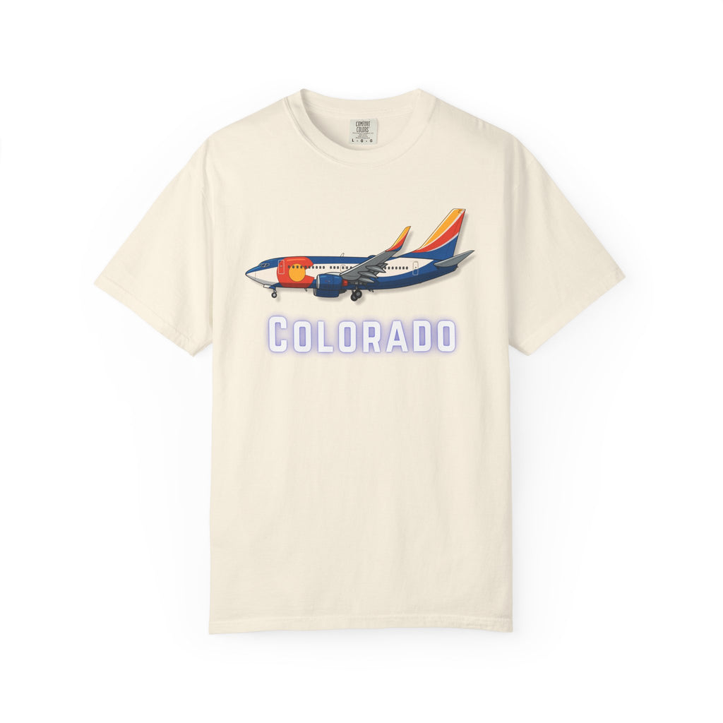 The COLORADO | State Flag | 737 Plane T-Shirt