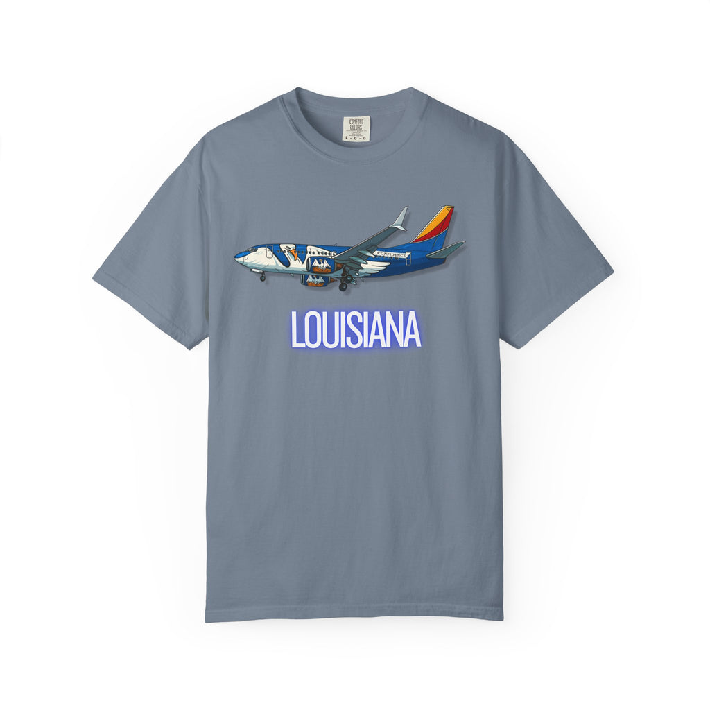The LOUISIANA | State Flag | 737 Plane T-Shirt