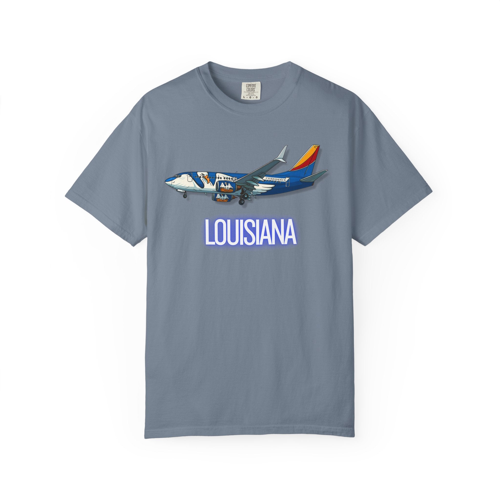 The LOUISIANA | State Flag | 737 Plane T-Shirt