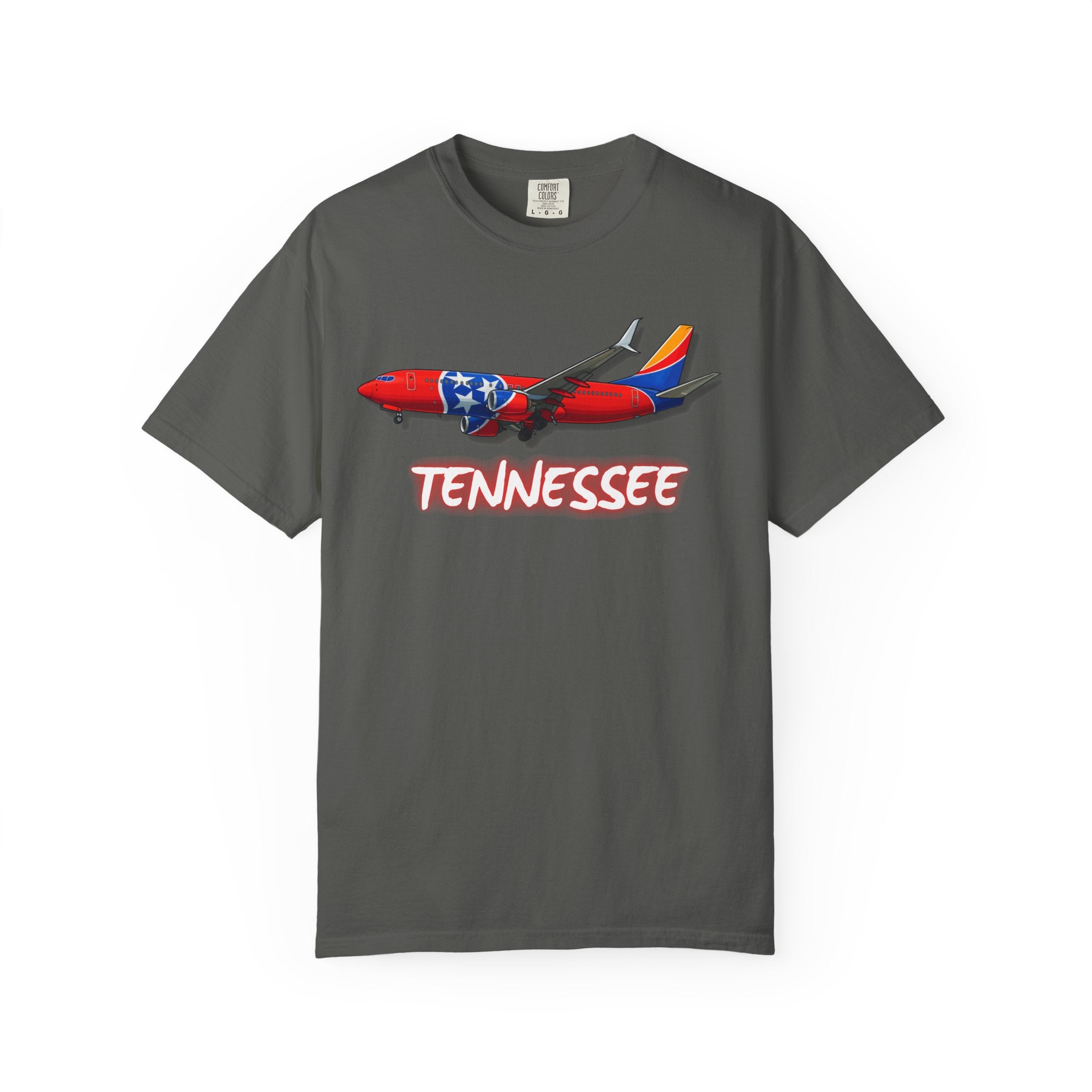 The TENNESSEE | State Flag | 737 Plane T-Shirt