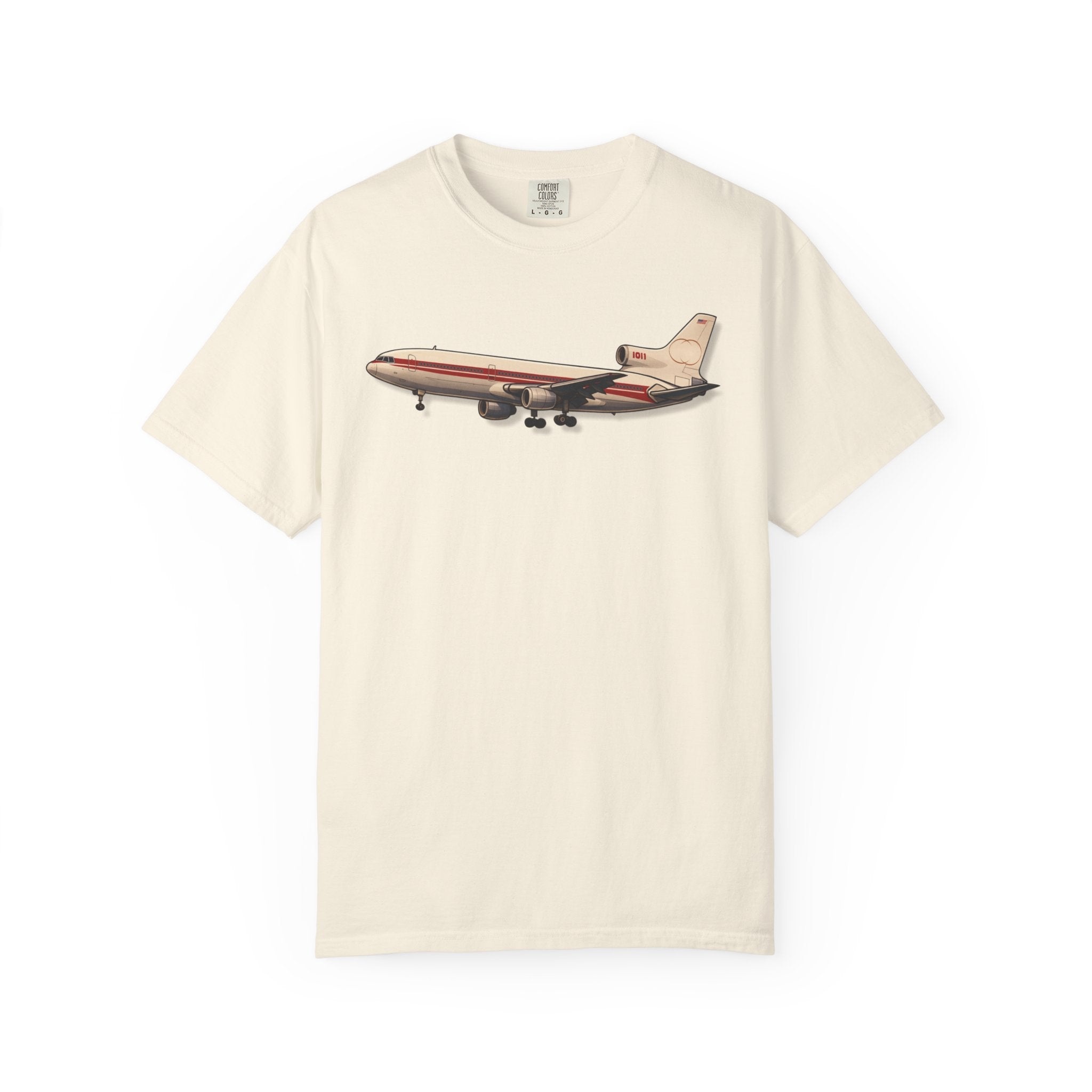 L-1011 TriStar Legendary White & Red Airplane T-Shirt