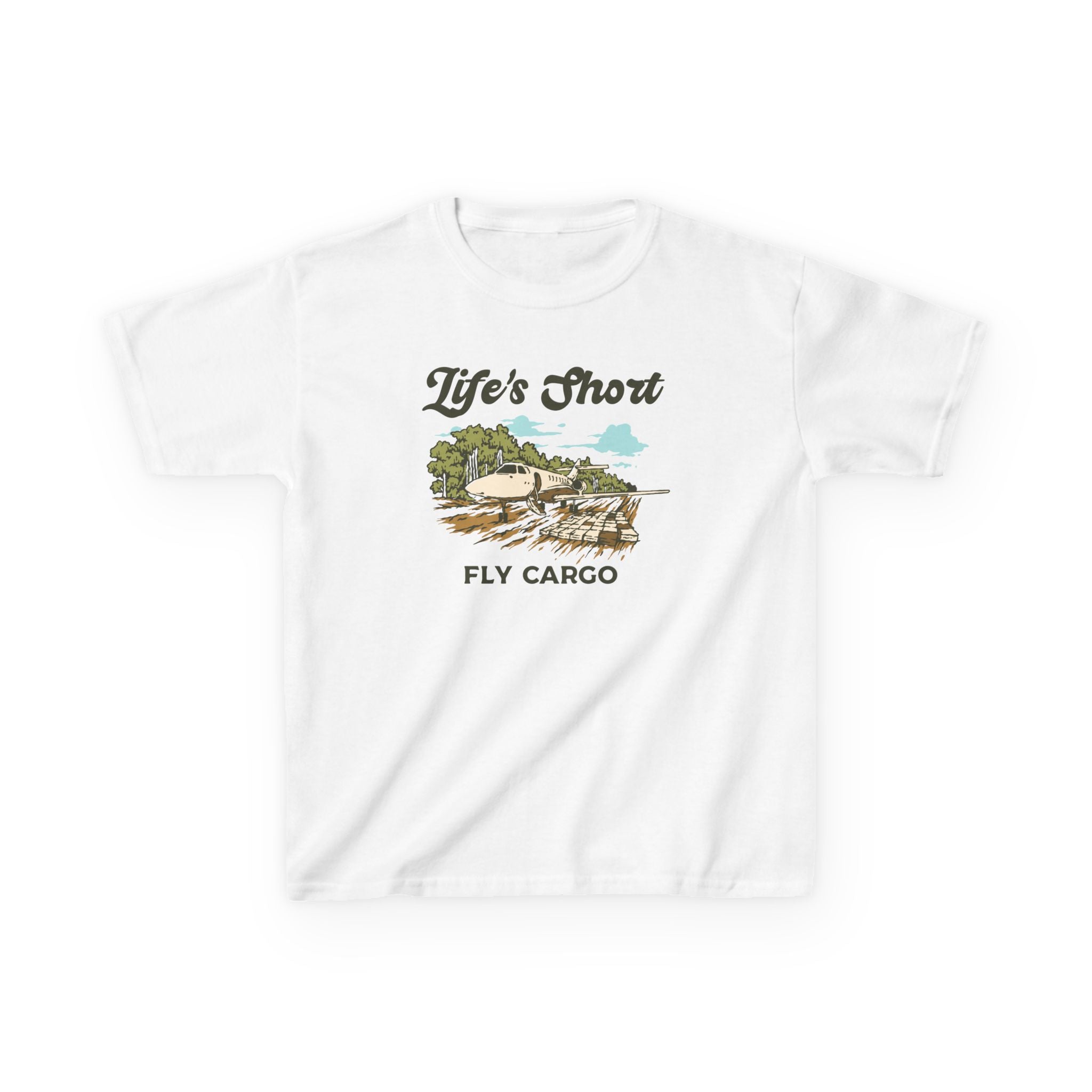 Kids Airplane T-Shirt - Fly Cargo