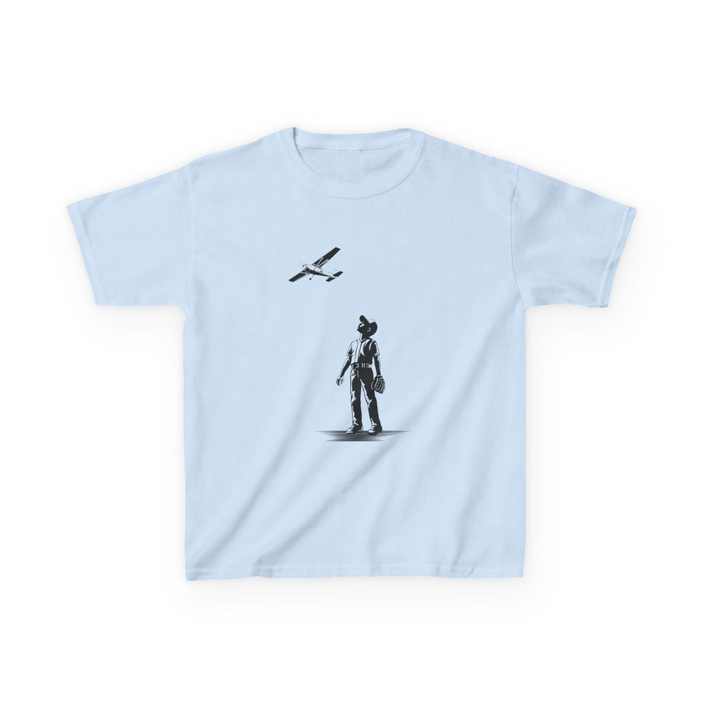Kids Airplane T-Shirt - Airplane in the Outfield