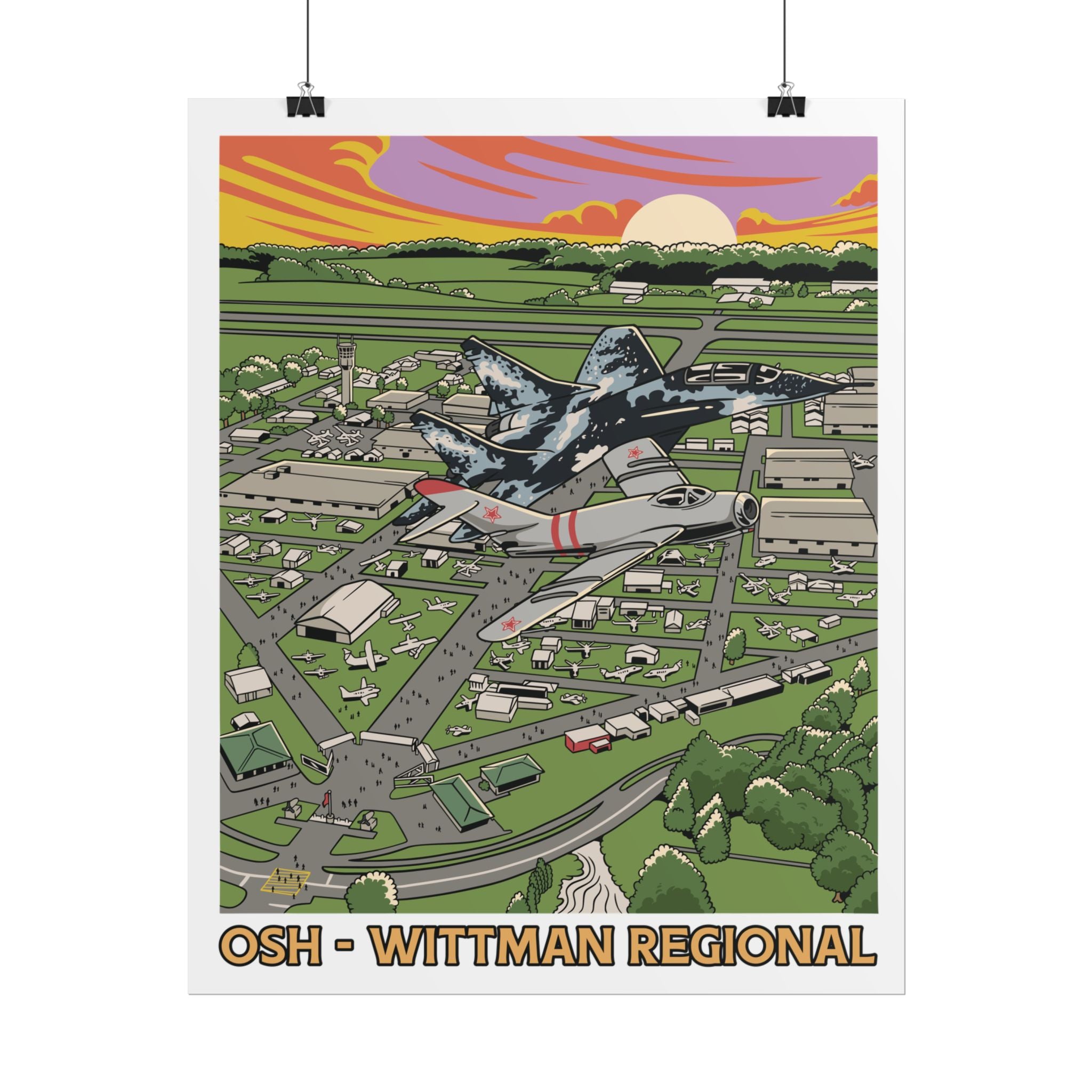 Rolled Poster - OSH Wittman Regional Airport (Oshkosh)