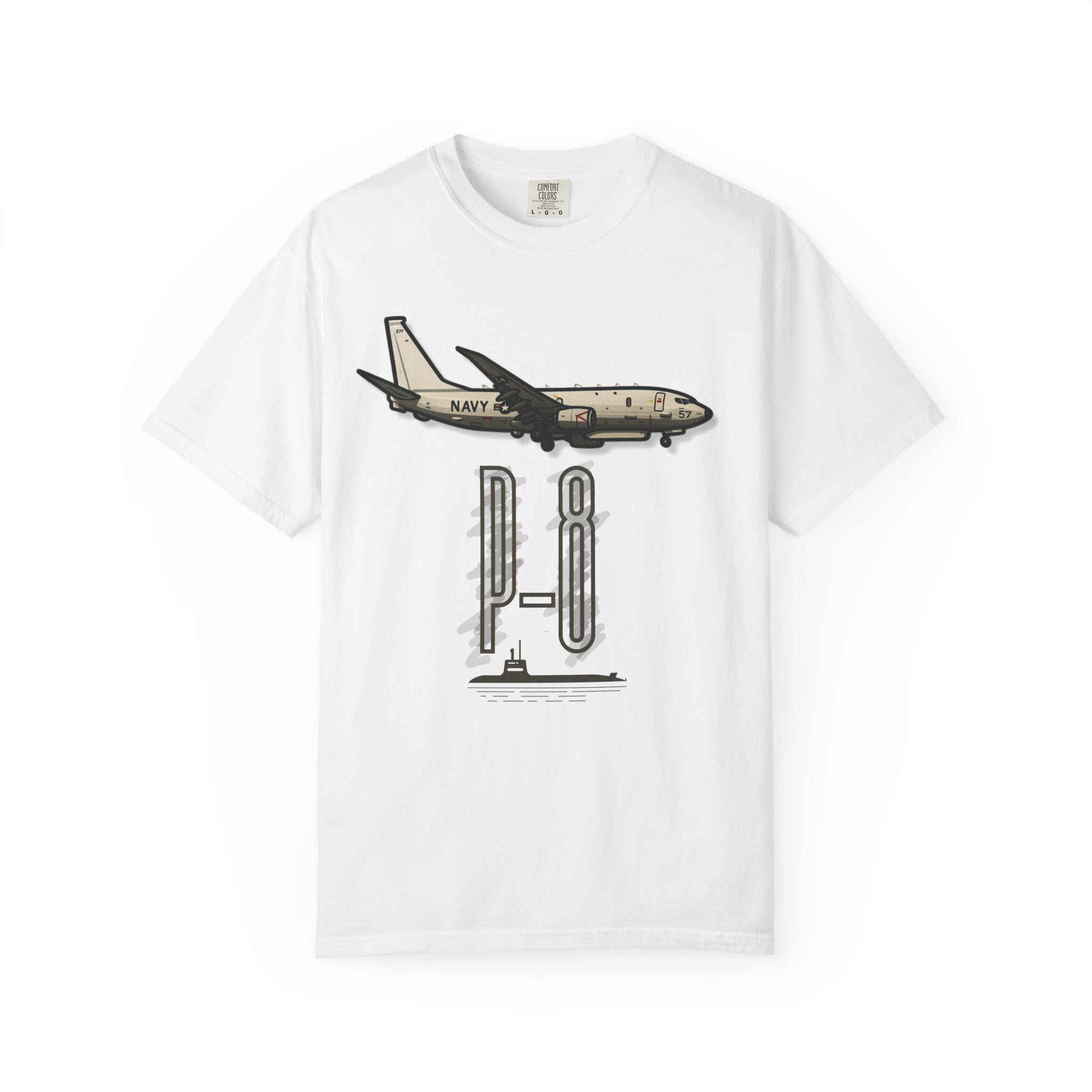 Sub Hunter - U.S. Navy P-8 Military Airplane T-Shirt