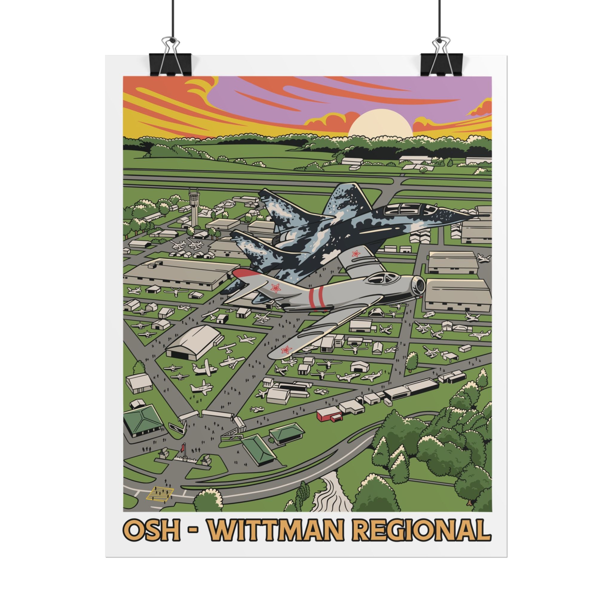 Rolled Poster - OSH Wittman Regional Airport (Oshkosh)