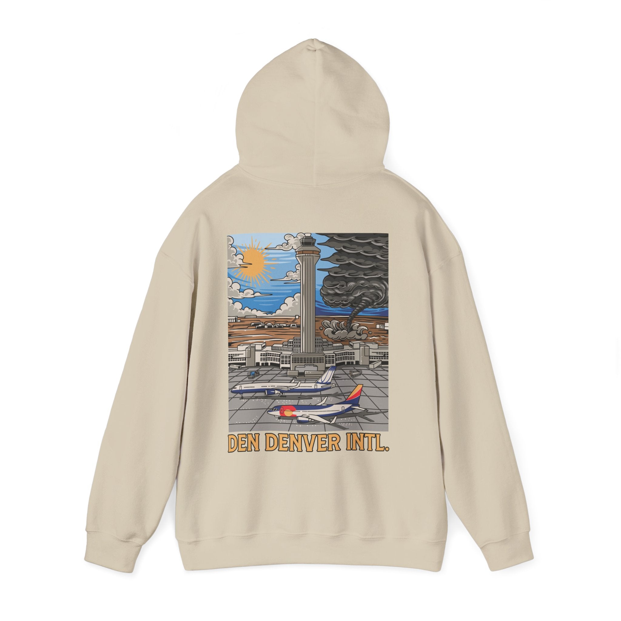 DEN Denver Intl. Airport Hooded Sweatshirt (Hoodie)