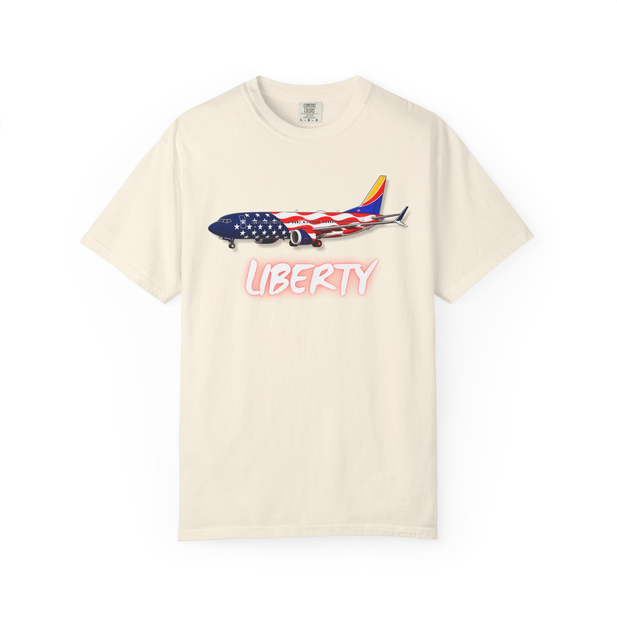 The LIBERTY | Freedom Flag | 737 Plane T-Shirt