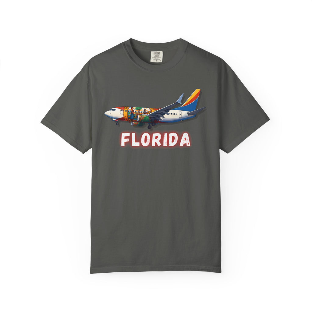 The FLORIDA | State Flag | 737 Plane T-Shirt