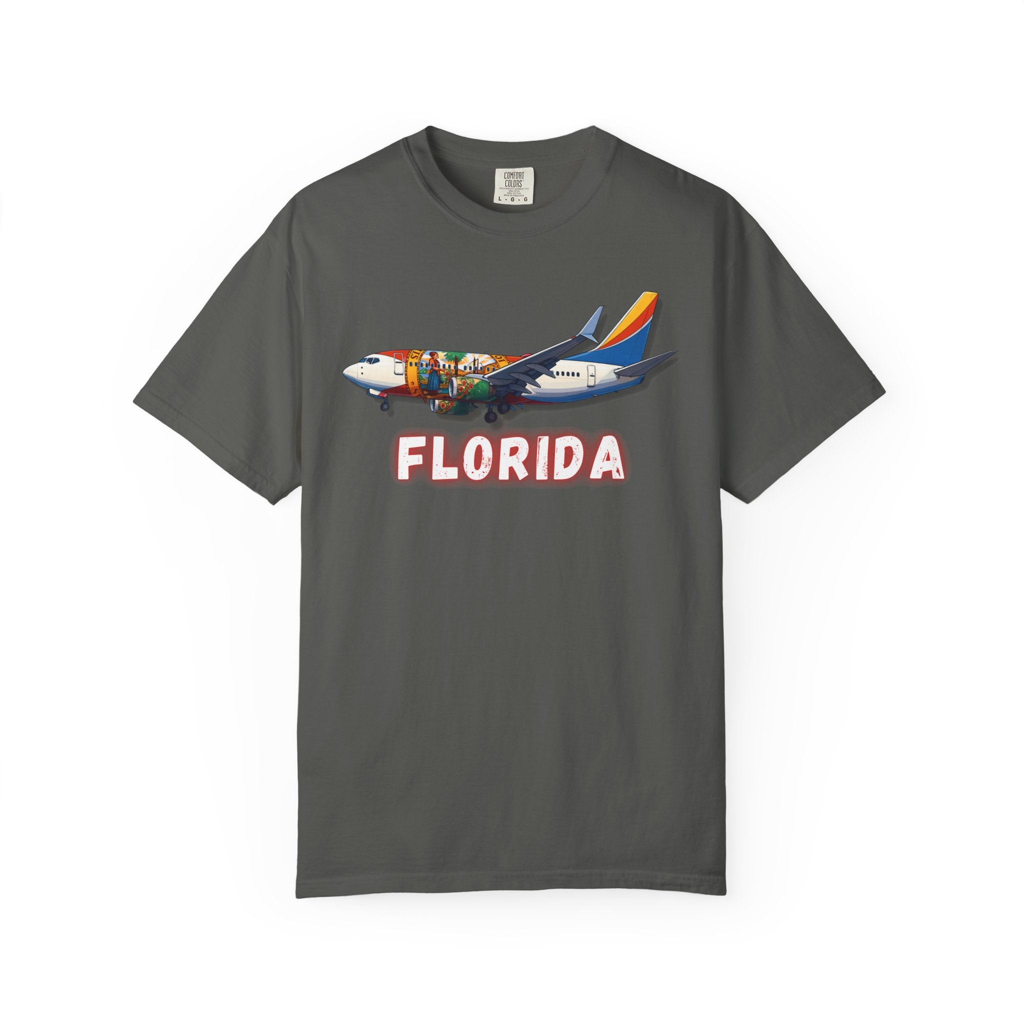 The FLORIDA | State Flag | 737 Plane T-Shirt