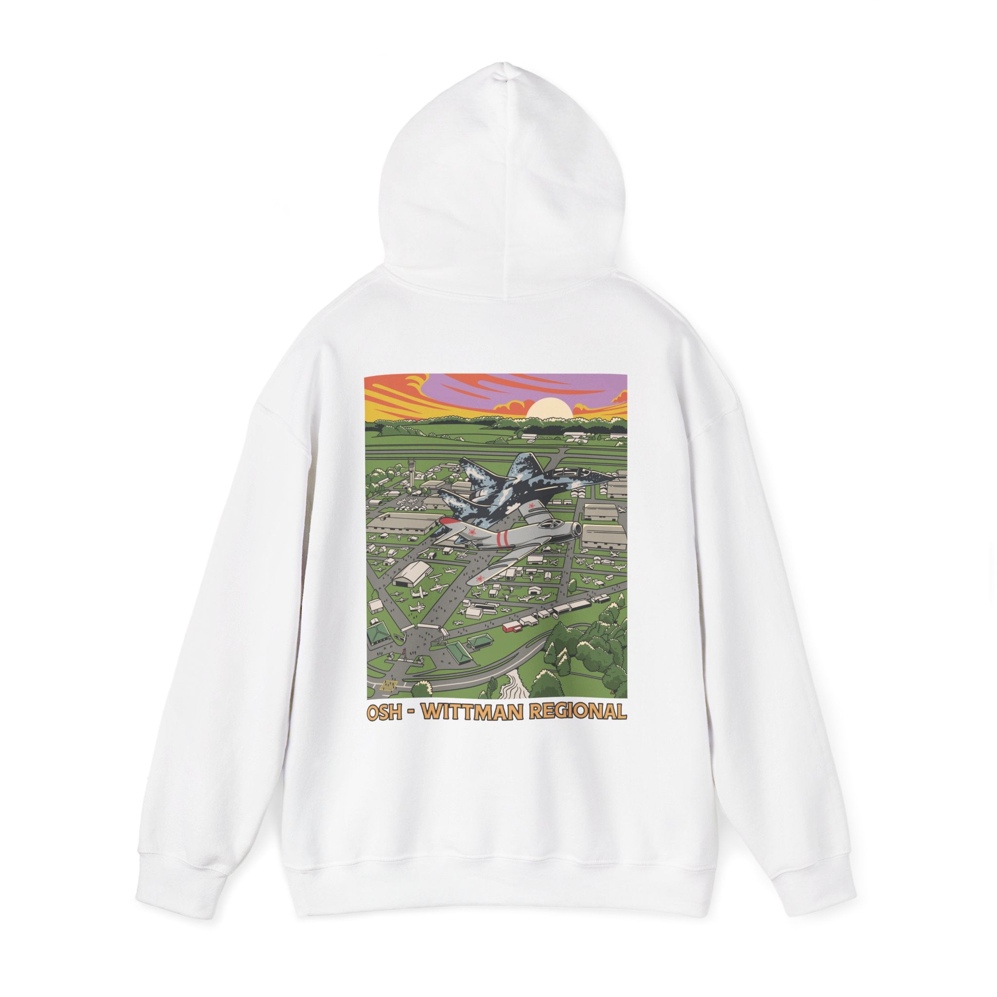 OSH Wittman Regioanl Airport Hooded Sweatshirt (Hoodie)