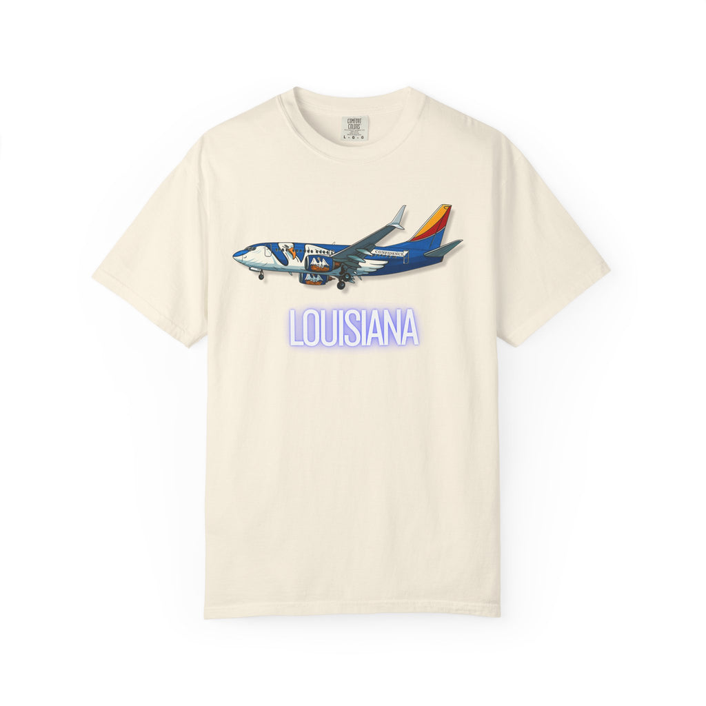 The LOUISIANA | State Flag | 737 Plane T-Shirt