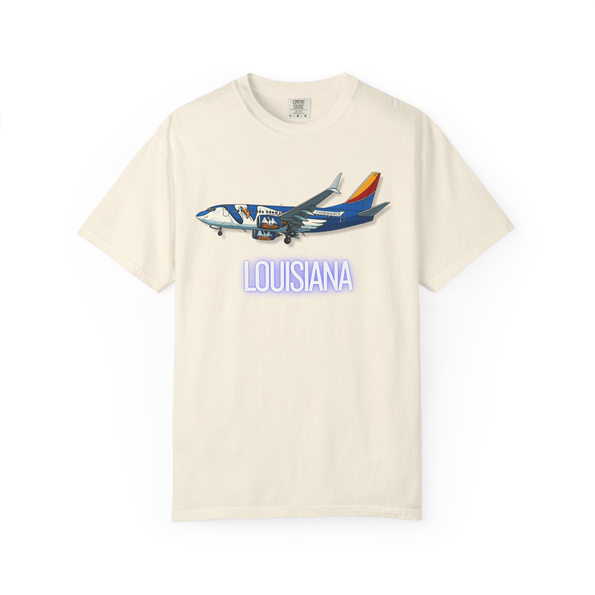 The LOUISIANA | State Flag | 737 Plane T-Shirt