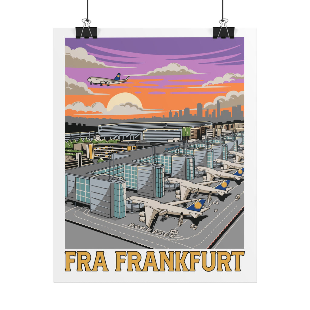 Rolled Poster - FRA Frankfurt Airport