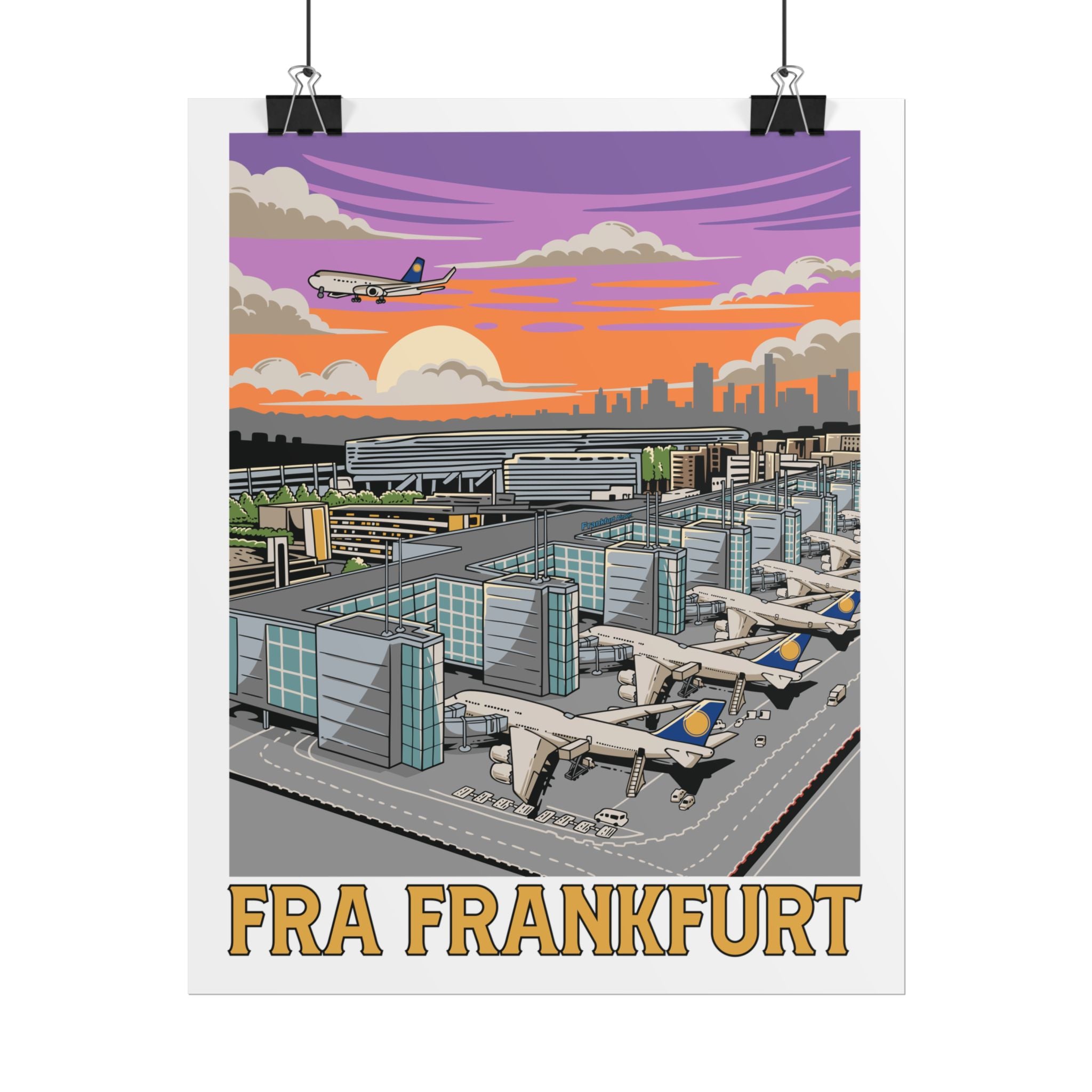 Rolled Poster - FRA Frankfurt Airport