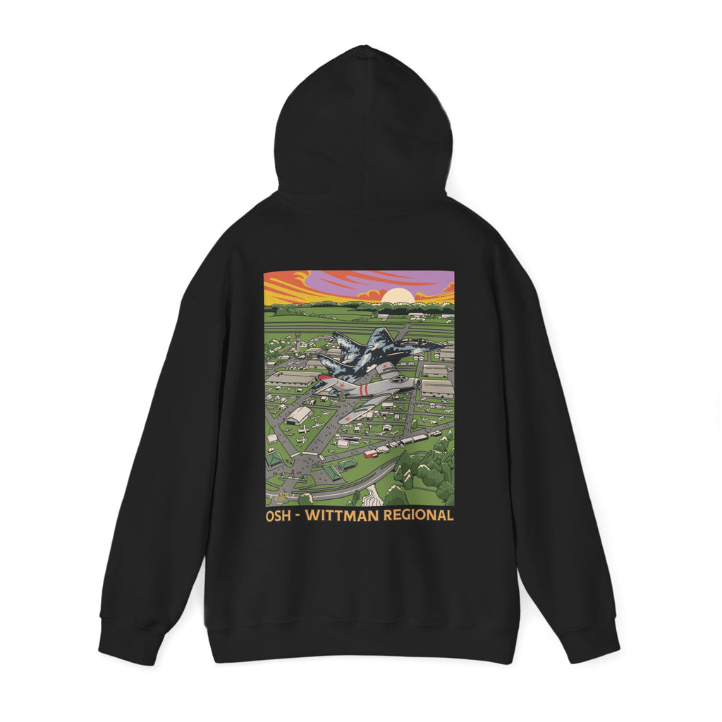OSH Wittman Regioanl Airport Hooded Sweatshirt (Hoodie)