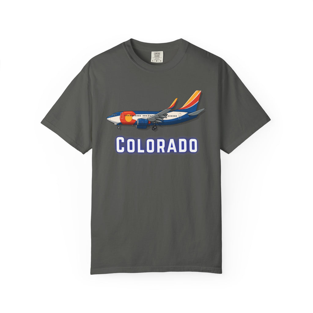 The COLORADO | State Flag | 737 Plane T-Shirt