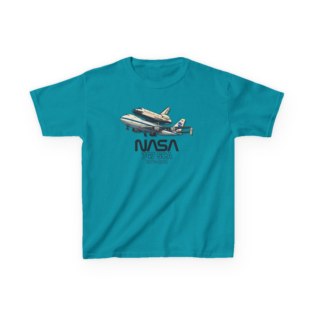 Kids Airplane T-Shirt - NASA Space Shuttle 747 SCA