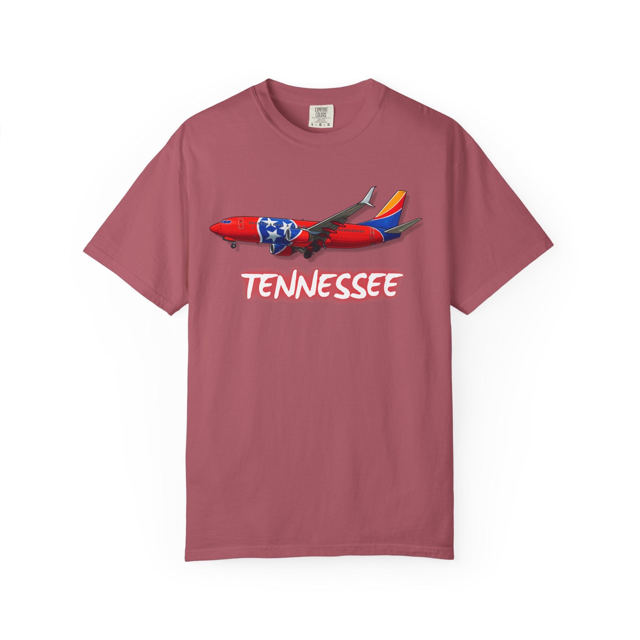 The TENNESSEE | State Flag | 737 Plane T-Shirt