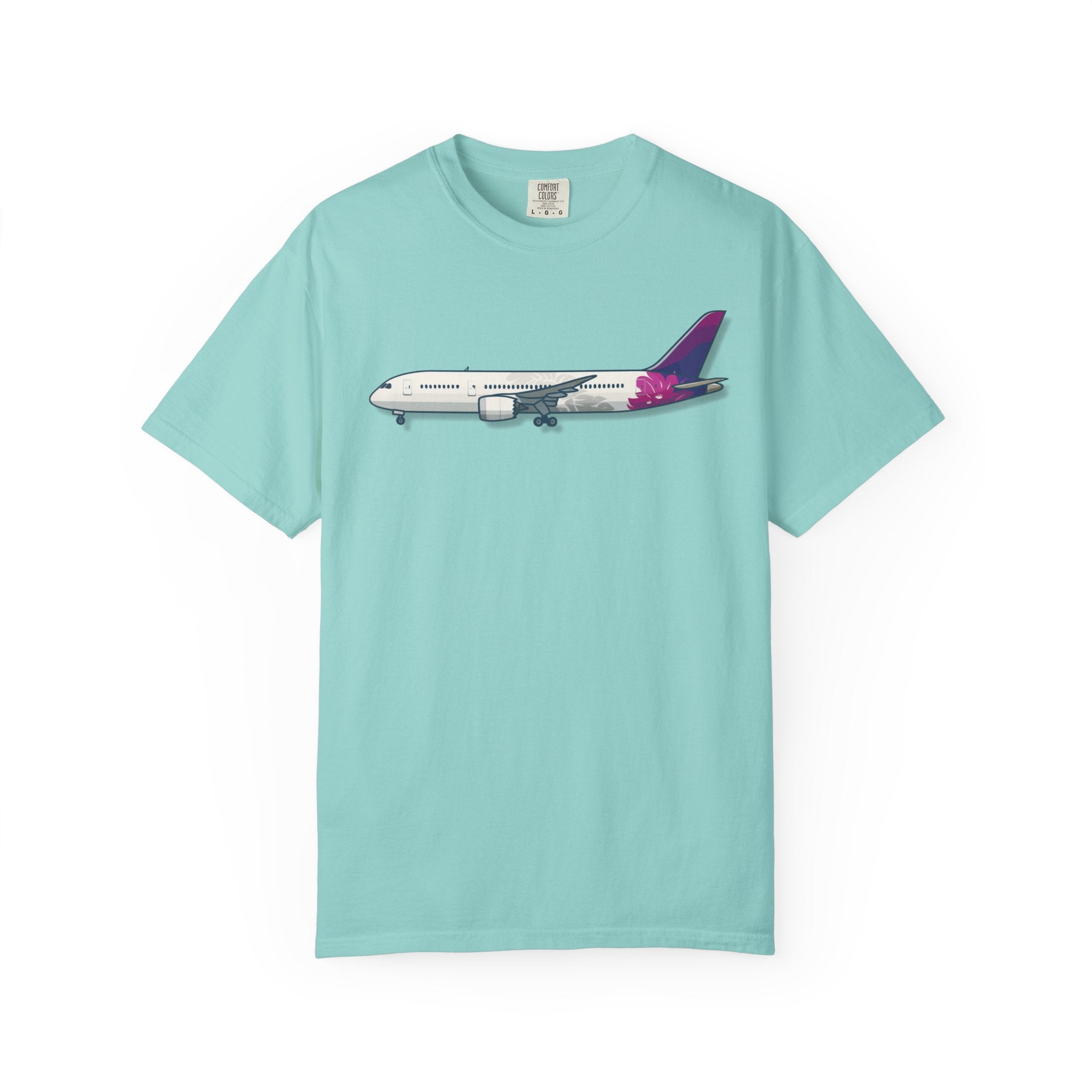 "Sparky" - The Flower B787 Airplane T-Shirt Hawaiian