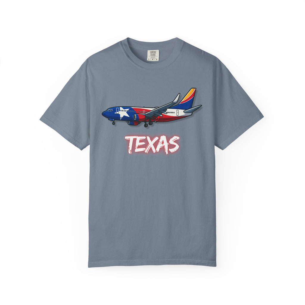 The TEXAS | State Flag | 737 Plane T-Shirt