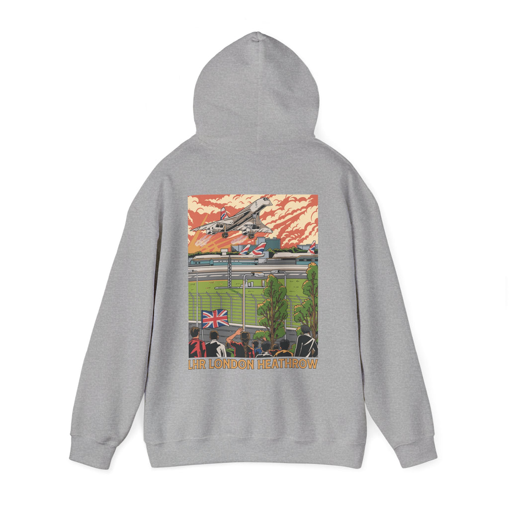 LHR London Heathrow Airport Hooded Sweatshirt (Hoodie)