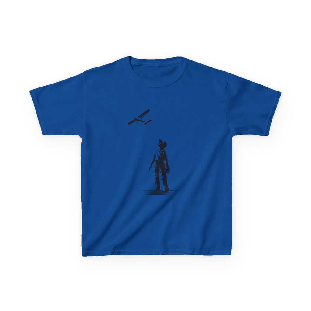 Kids Airplane T-Shirt - Airplane in the Outfield