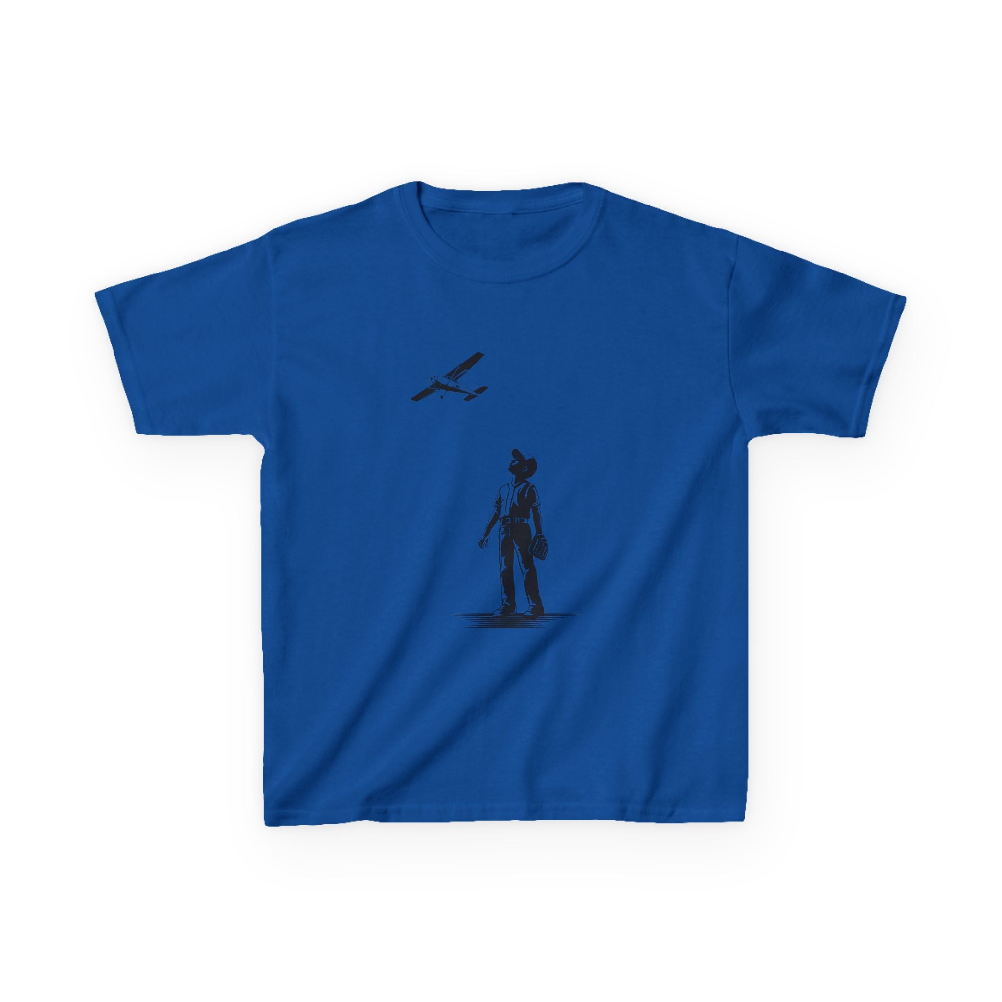 Kids Airplane T-Shirt - Airplane in the Outfield