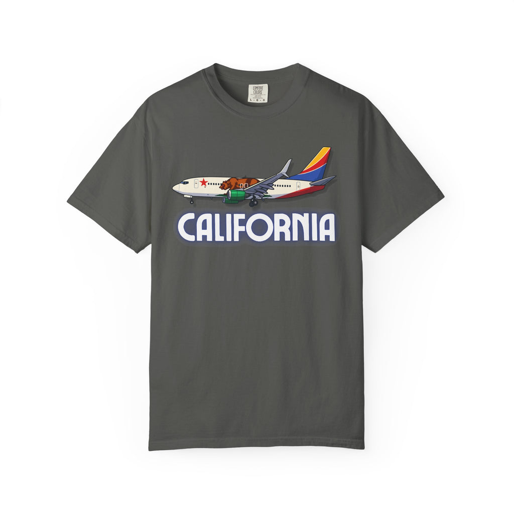The CALIFORNIA | State Flag | 737 Plane T-Shirt
