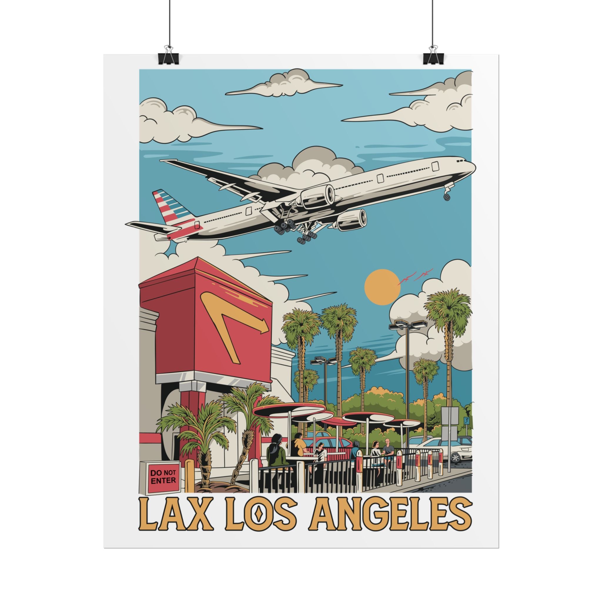 Rolled Poster - LAX Los Angeles