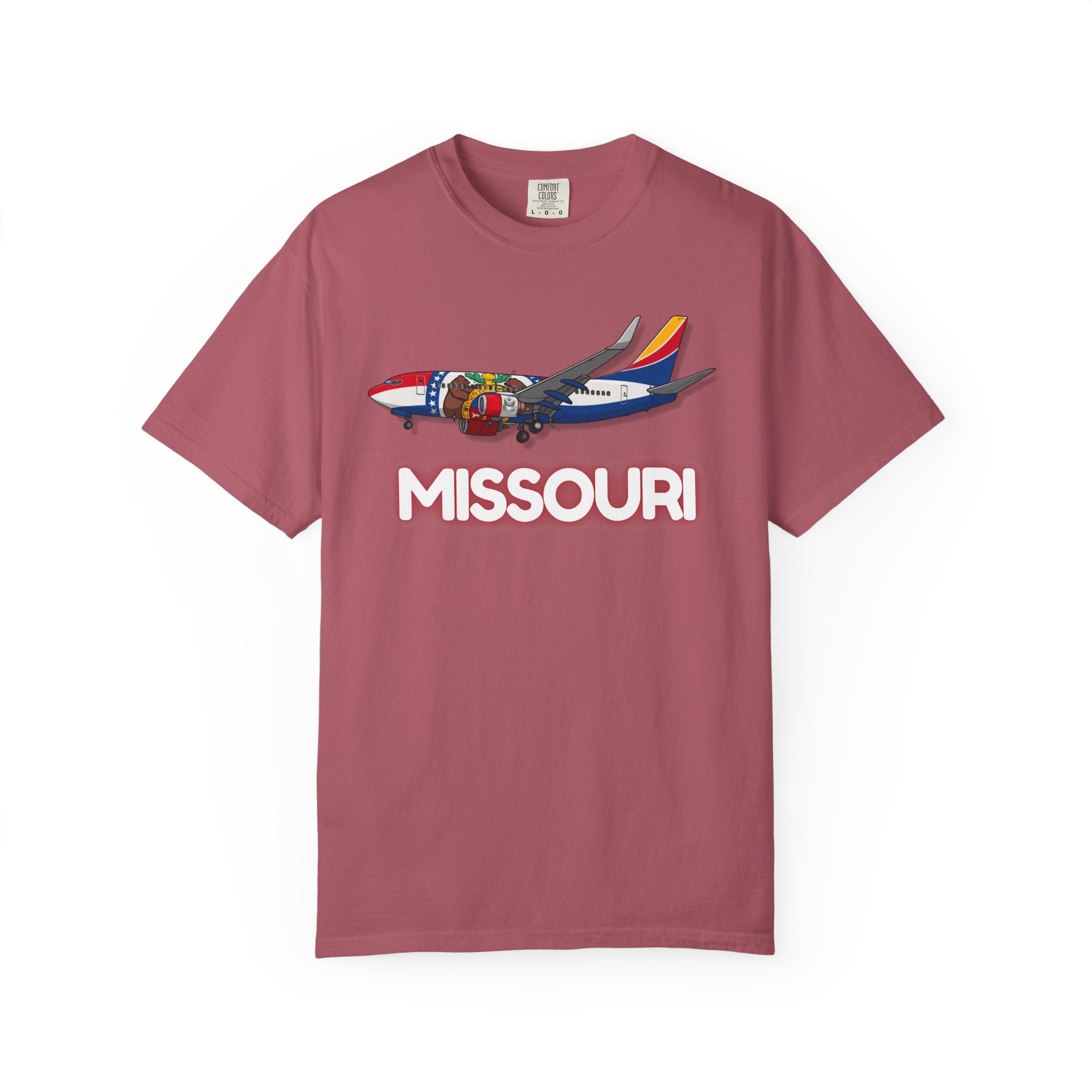 The MISSOURI | State Flag | 737 Plane T-Shirt