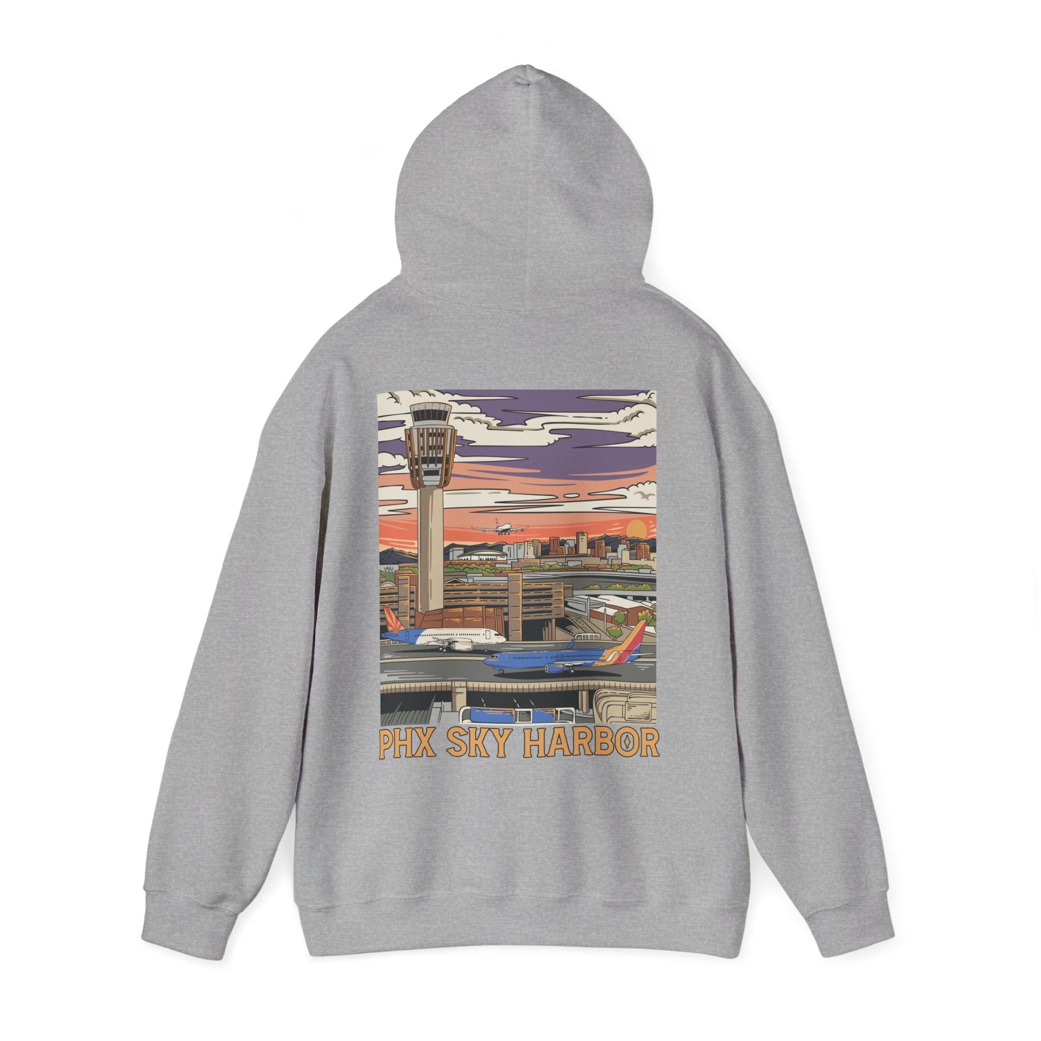 PHX Sky Harbor Airport Hooded Sweatshirt (Hoodie)
