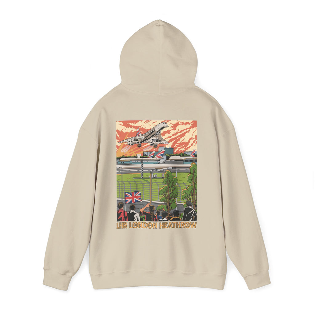 LHR London Heathrow Airport Hooded Sweatshirt (Hoodie)