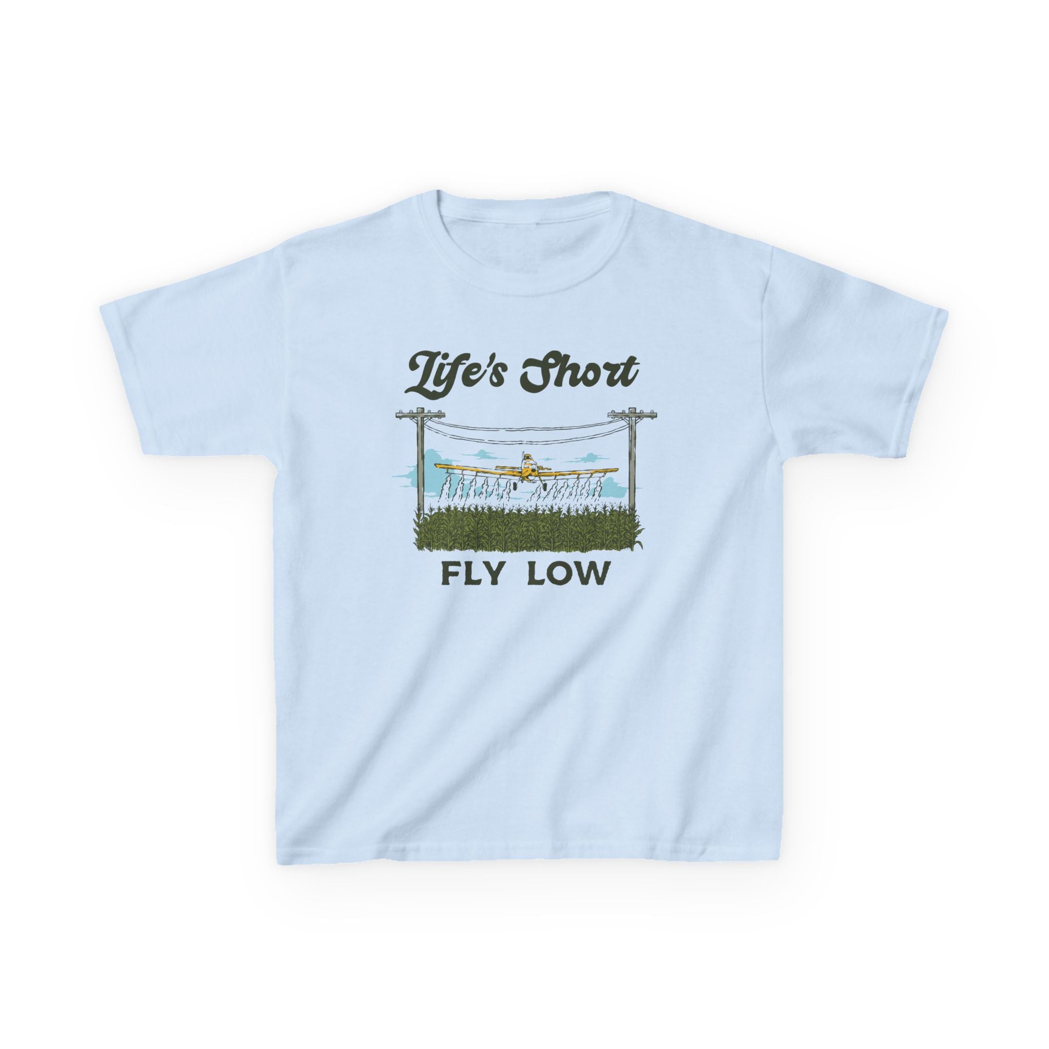 Kids Airplane T-Shirt - Fly Low