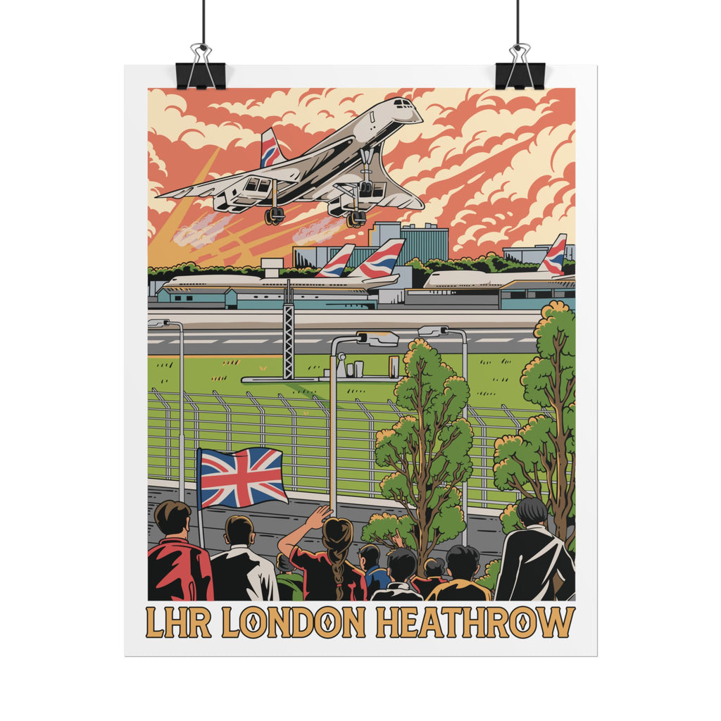 Rolled Poster - LHR London Heathrow Airport