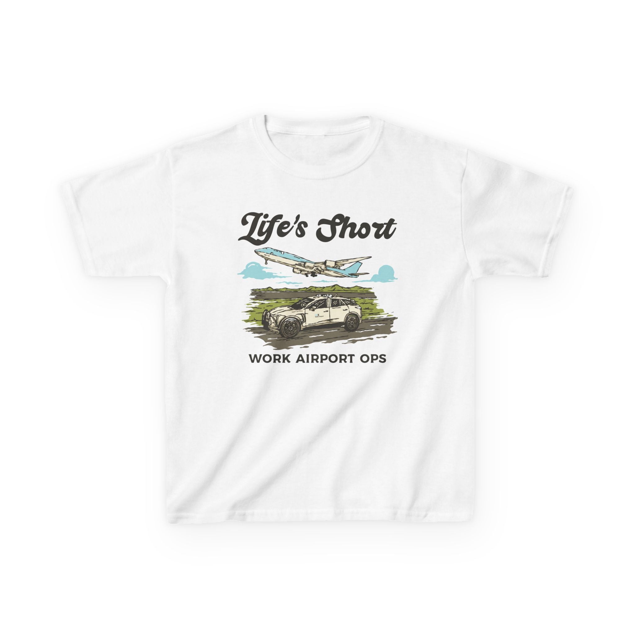 Kids Airplane T-Shirt - Work Airport Ops