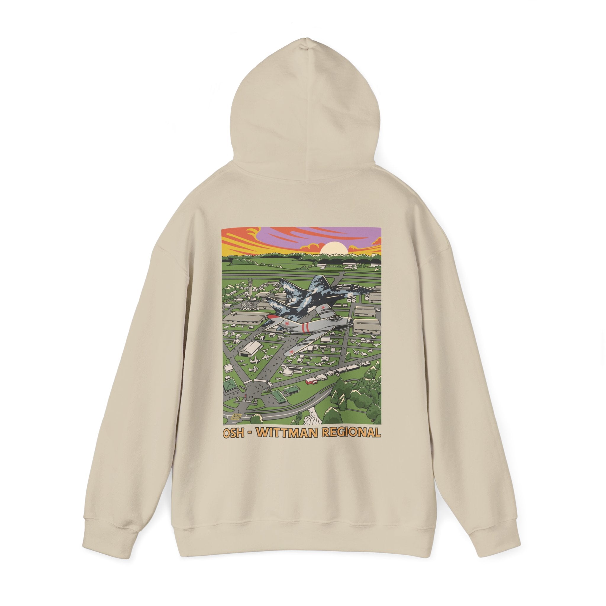 OSH Wittman Regioanl Airport Hooded Sweatshirt (Hoodie)