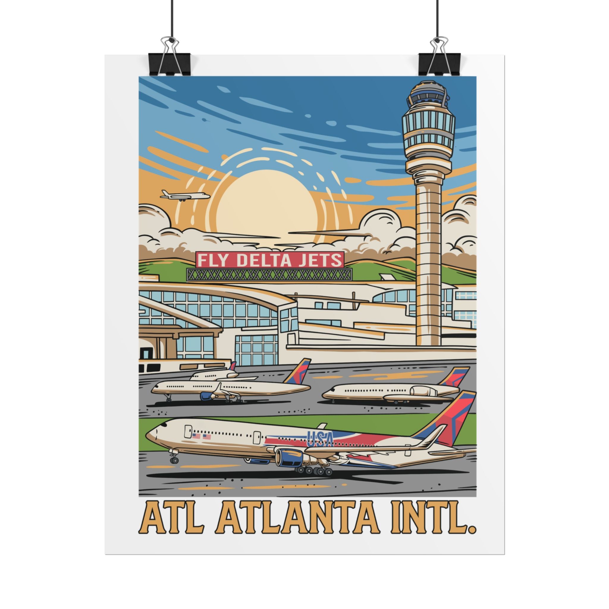 Rolled Poster - ATL Atlanta Intl.