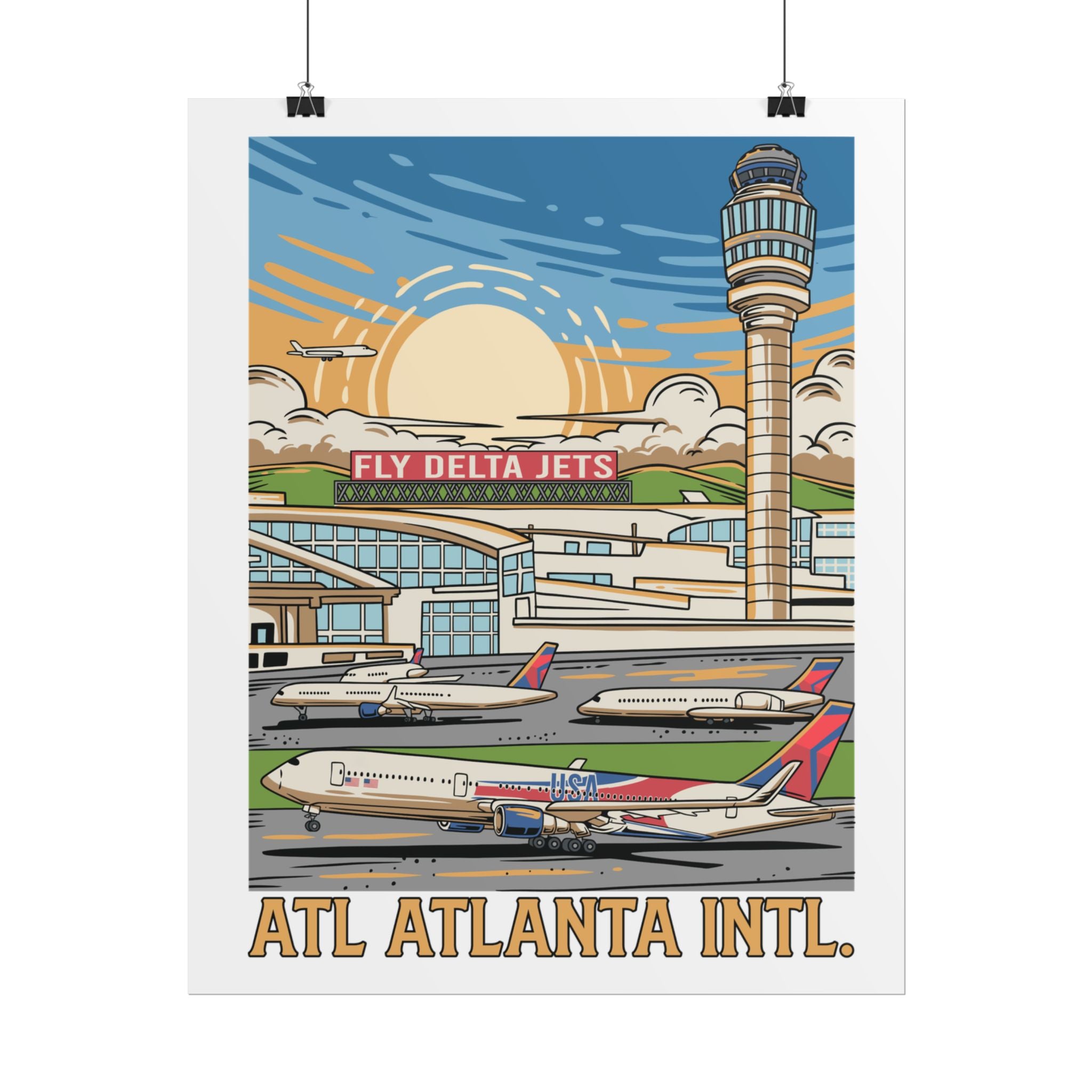 Rolled Poster - ATL Atlanta Intl.