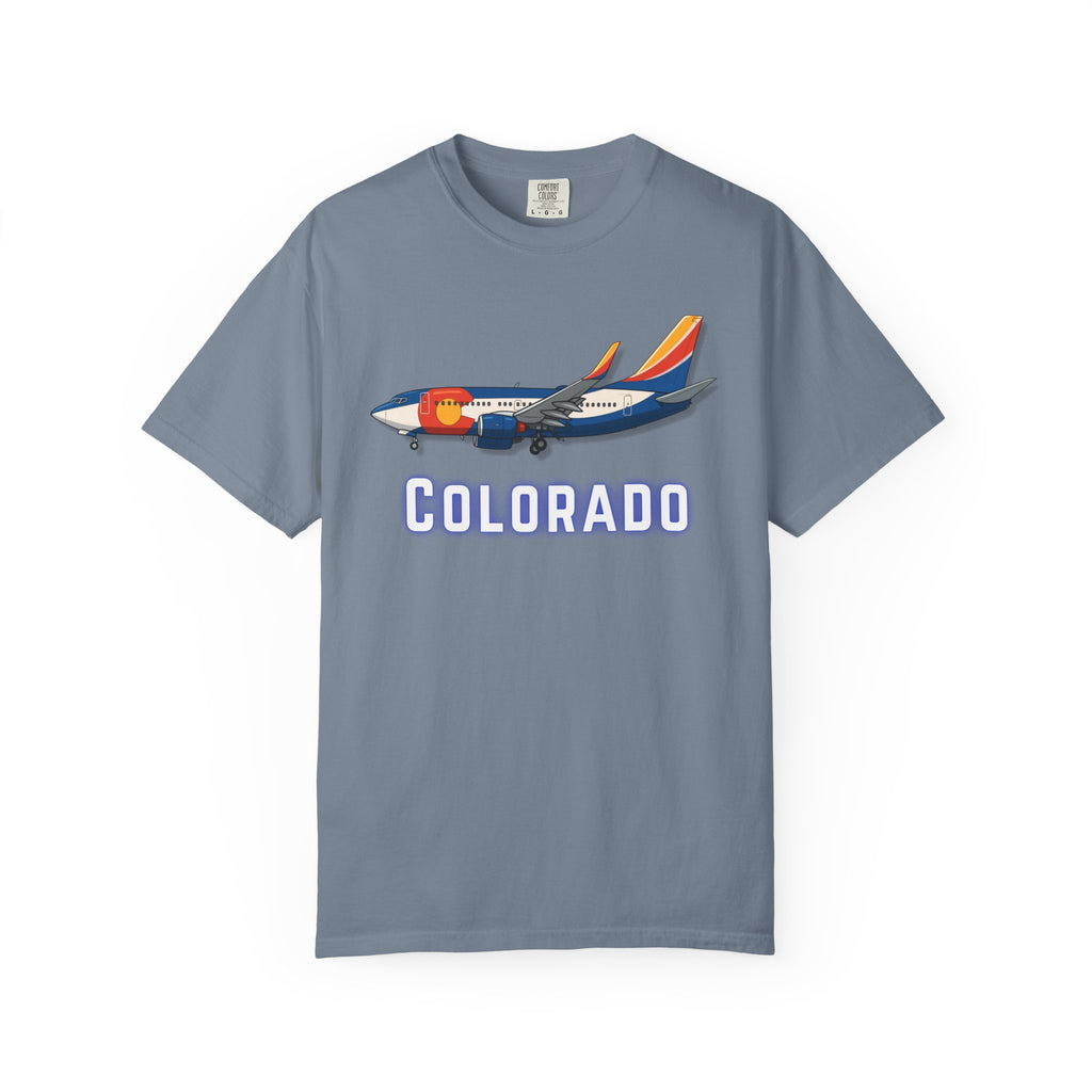 The COLORADO | State Flag | 737 Plane T-Shirt
