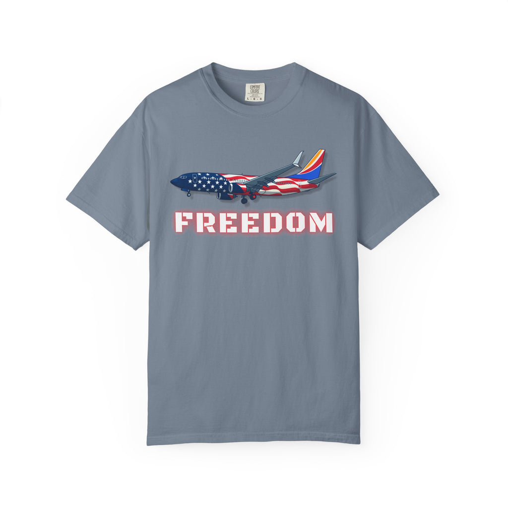 The AMERICA | Freedom Flag | 737 Plane T-Shirt