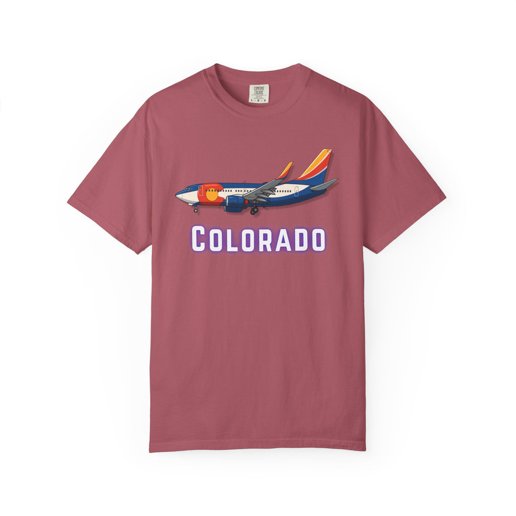 The COLORADO | State Flag | 737 Plane T-Shirt
