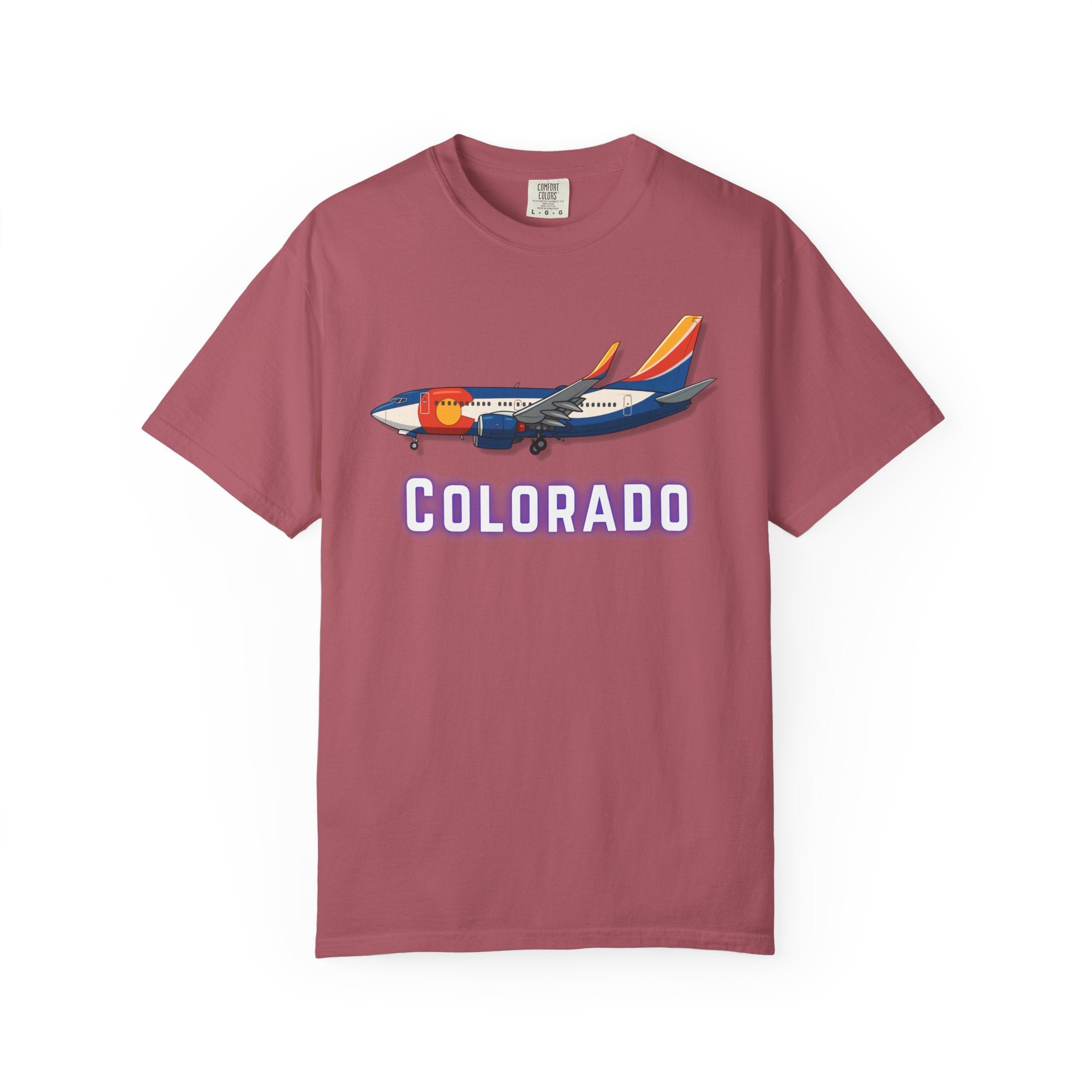 The COLORADO | State Flag | 737 Plane T-Shirt